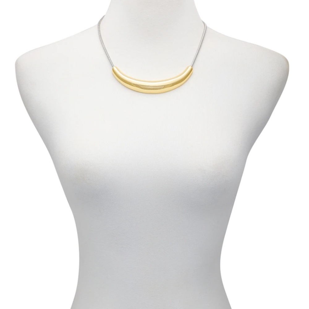 Vince Camuto Two-Tone Statement Necklace NWT